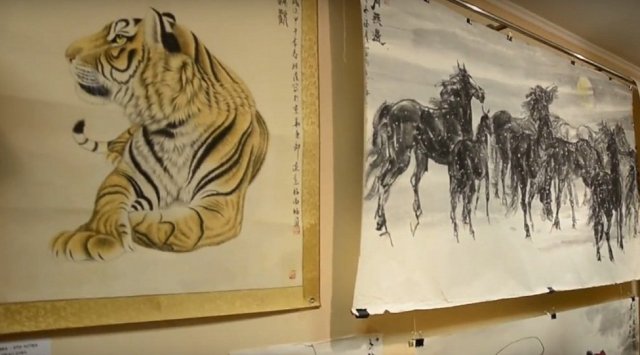 中国书画展览在俄罗斯符拉迪沃斯托克举行