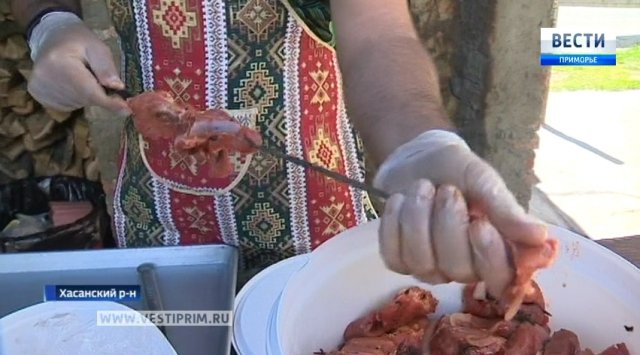 哈桑区亚美尼亚菜肴的精髓 ，为滨海边区人准备的肉串