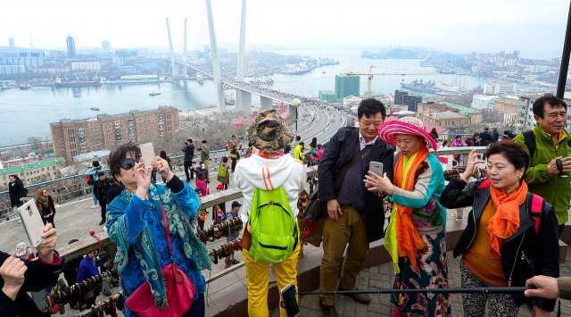 滨海边疆区的外国游客数量在俄罗斯排名第二